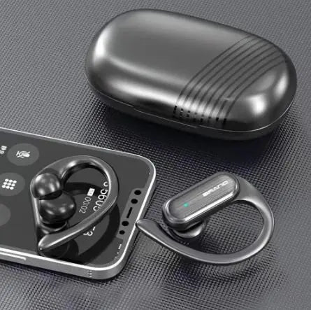 Fone de Ouvido Esportivo A520 Bluetooth 5.3 9D À Prova D'água Com Microfone