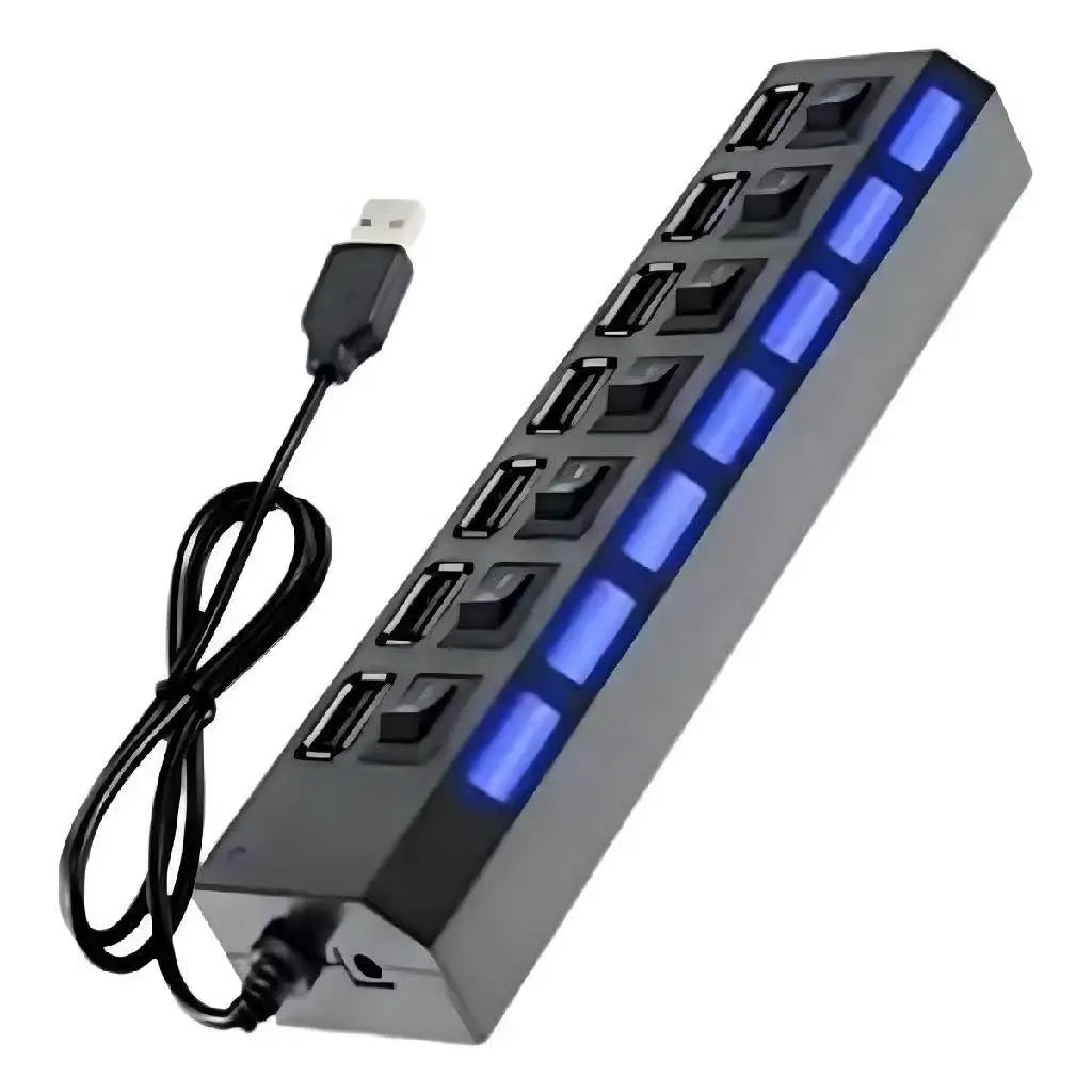 Adapter Usb Expanding Pc Accessors7 input USB Hub 2.0 Multi Usb Socket 7-Port Extender Adapter