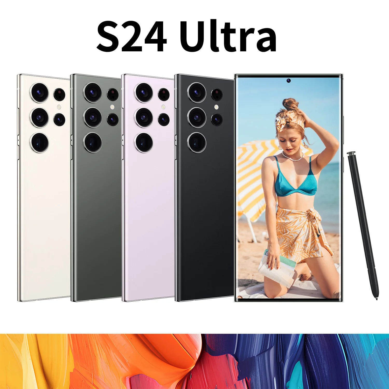 Global Version S24 Plus 16GB+1TB Large Memory Android Smartphones 7.3inch LTE/CDMA Cellular 108MP Rear Camera in English Spanish