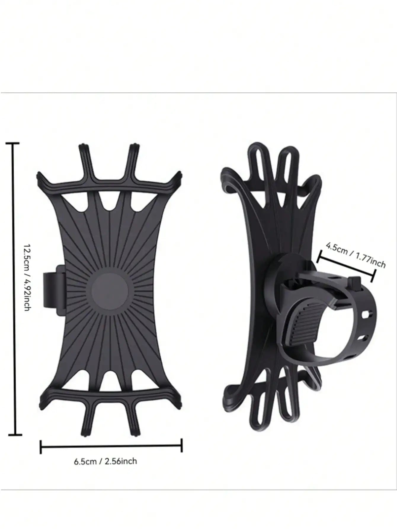 360° Rotatable Silicone Phone Holder For Bicycle, Electric Bike & Motorcycle, Cycling Navigation Fixed Bracket Protective Case