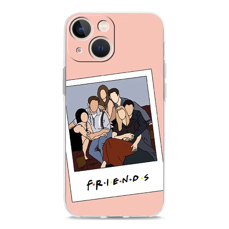 Phone Case For iPhone 16 15 14 13 12 11 Pro Max XS X XR 7 8 Plus soft TPU Clear Cover Central Perk Coffee friends tv Show