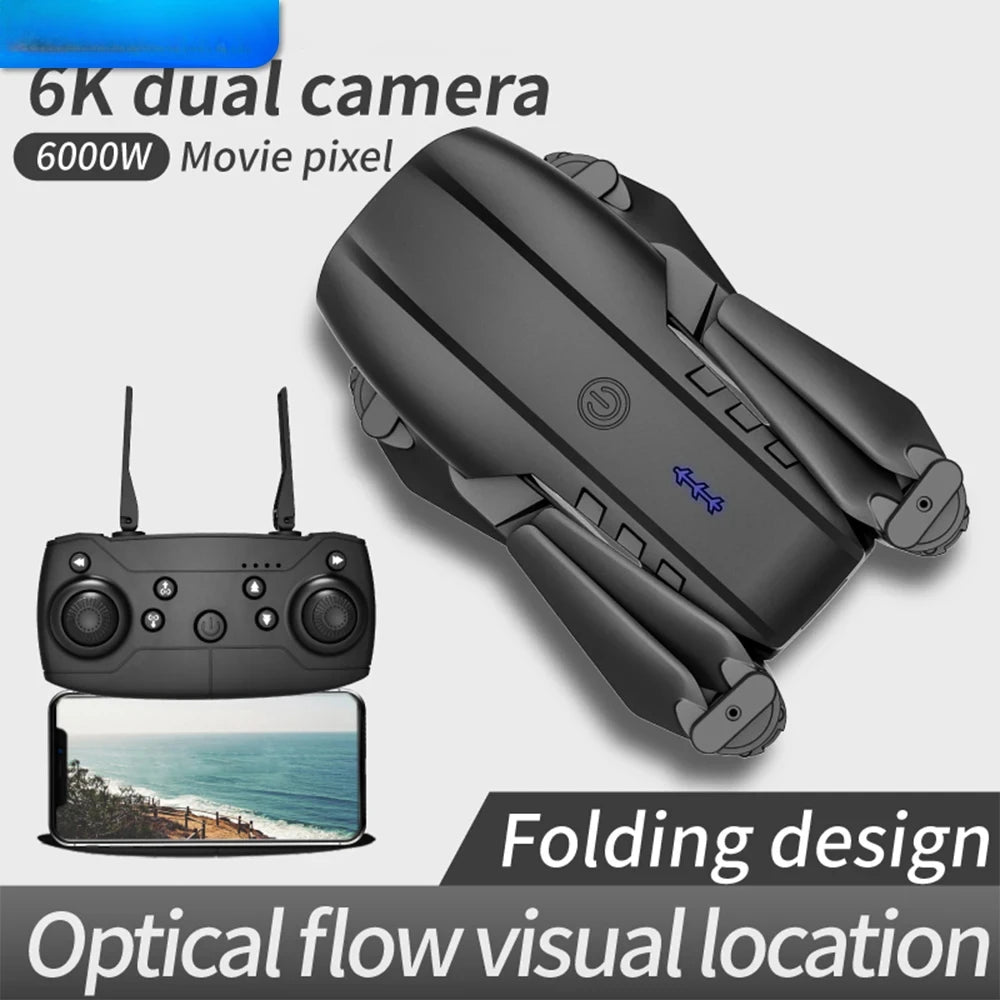 E99 Folding Drone Quadcopter Remote Control Handle Four Axis Aircraft HD 4K Photography UAV Altitude Fixation