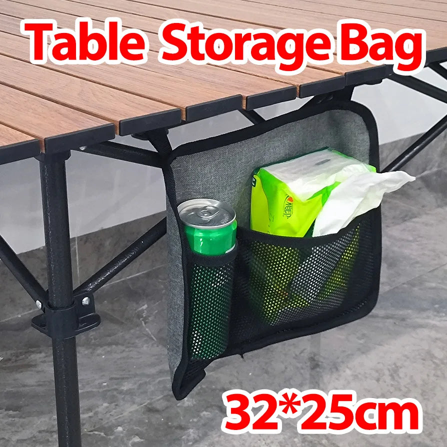 Table Side Storage Bag Outdoor Camping Organizer Bag for Camping Cart Camping Equipment