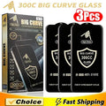 300CC Big Curve Tempered Glass For iPhone 15 14 13 16 17 Pro Max ESD Anti-Static Screen Protector For iPhone 11 12 PRO XR XS MAX