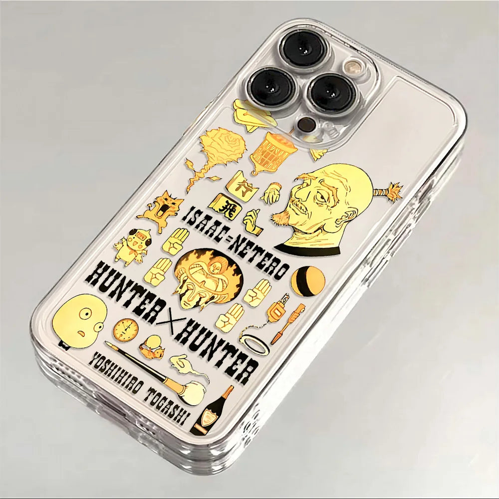 Anime HUNTER×HUNTER Phone Case For iPhone 16e 16 15 14 13 12 11 Mini Pro Max X XR XSMax 7 8 Plus Transparent Soft TPU Back Cover