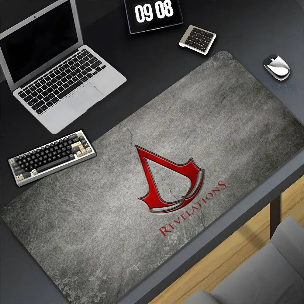 Assassin s Creed Mouse Pad Cartoon Lockedge Large Gaming Pad Computer Gamer Keyboard Mat Desk Mousepad PC Desk Pad