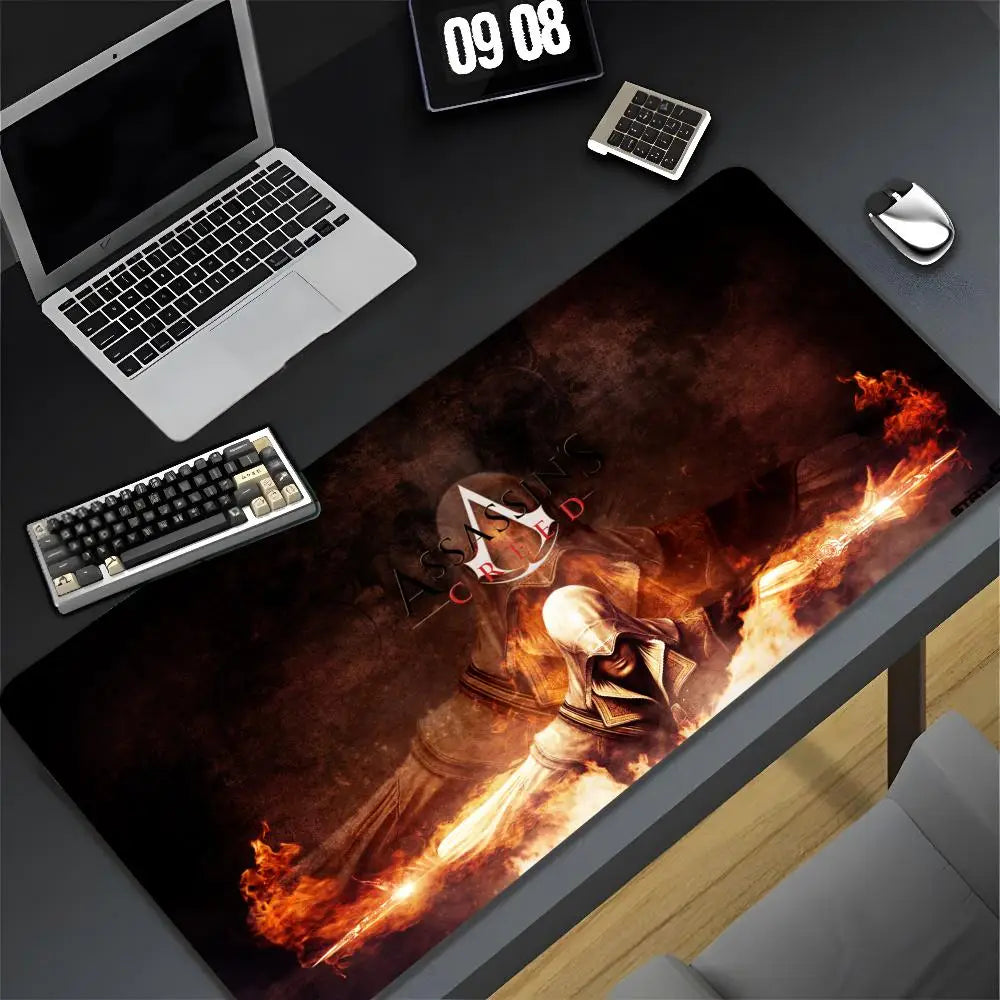 Assassin s Creed Mouse Pad Cartoon Lockedge Large Gaming Pad Computer Gamer Keyboard Mat Desk Mousepad PC Desk Pad