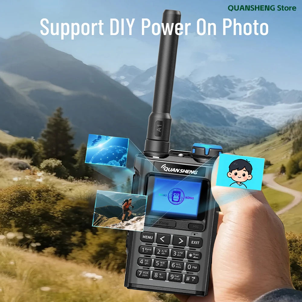 Quansheng UV K1 Mini Walkie Talkie Wireless Set Hunting Camping Long Range Ham Communication Radio K6 Walkier Talkie Transceiver