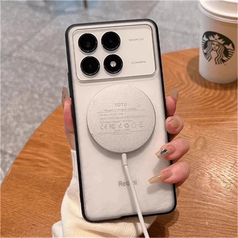 Magnetic Case For Nothing Phone 2 A Phone2 2a Plus For MagSafe Clear Hard Back Cover Acrylic Protect Shell Shockproof Bumper