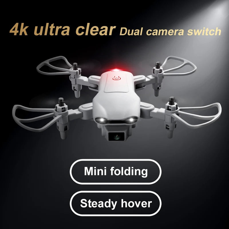 4DRC V9 Mini Drone with 4K 1080P HD Camera WiFi FPV RC Drones Air Pressure Altitude Hold Foldable Quadcopter Dron Gift Toys Gray