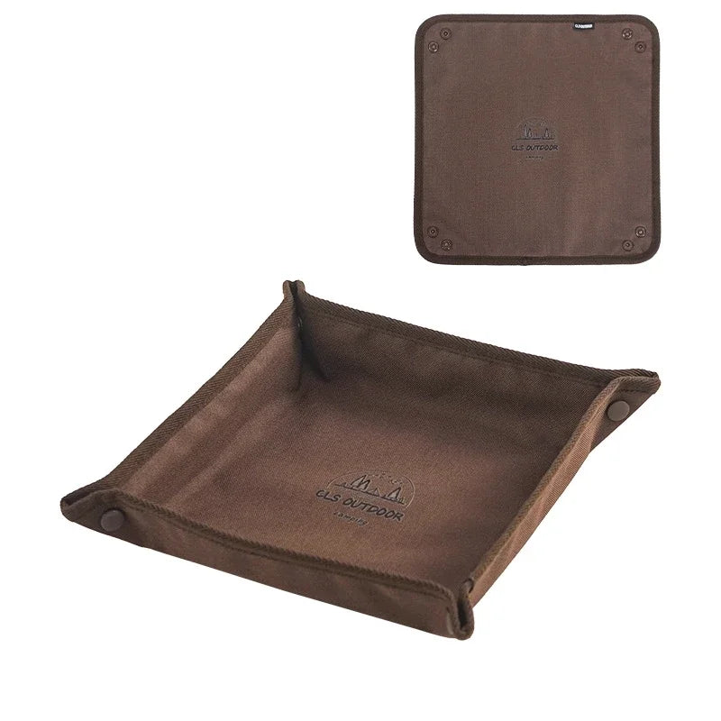 1pc Portable Camping Organizer Tray - Compact Home and Travel Storage Box for Clutter-Free Camping