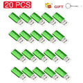 20 PCS LOTE Colorful USB Flash Drive 128GB Wholesale Pen Drive 64GB Portable Mini Memory Stick 32GB High Speed Pendrive 16GB 8GB