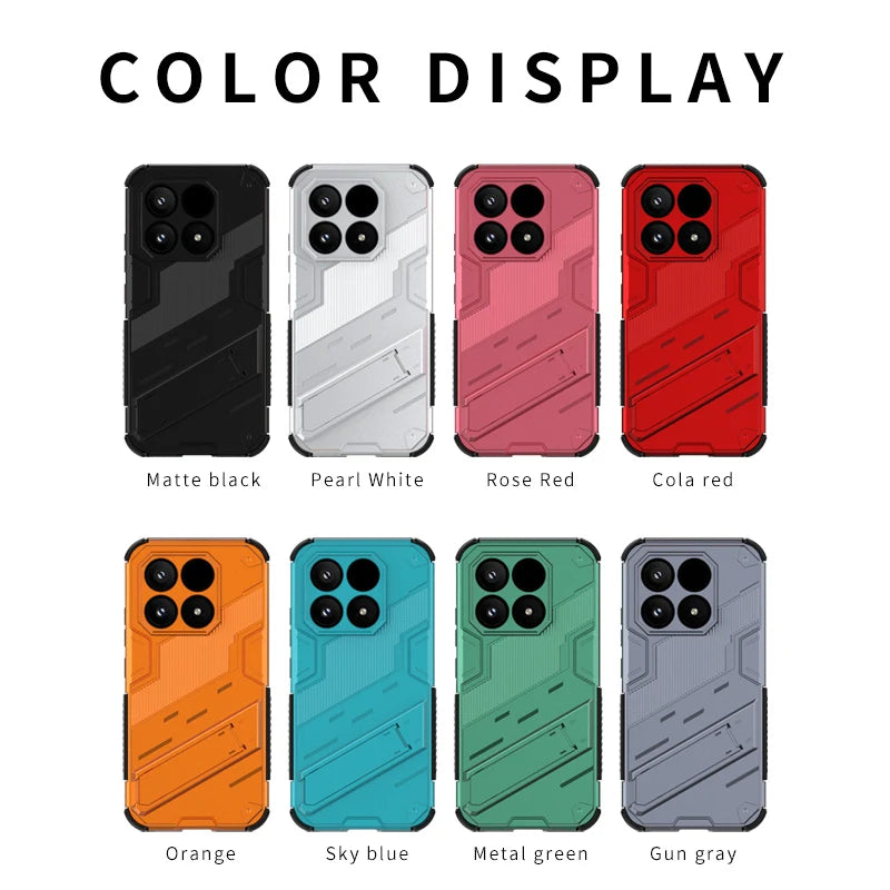 Punk bracket Phone Case For Xiaomi 17 Case Anti-fall For Xiaomi 17 5G China Protector чехол Back Cover For Xiaomi 17 5G China