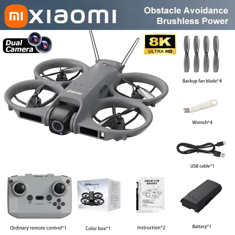 Xiaomi Z906 Drone With 4.3-inch Large Screen 8K HD Aerial Photography Intelligent Obstacle Avoidance Remote Control Drone