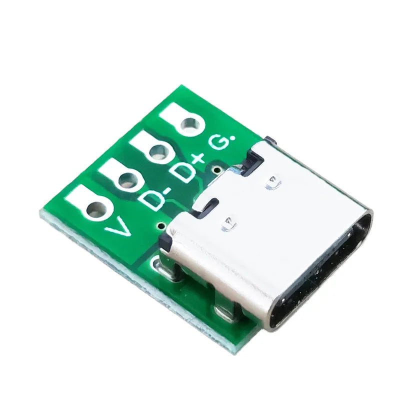 1/5/10Pcs USB 3.1 Type C Connector 16 Pin Test PCB Board Adapter 16P Connector Socket For Data Line Wire Cable Transfer