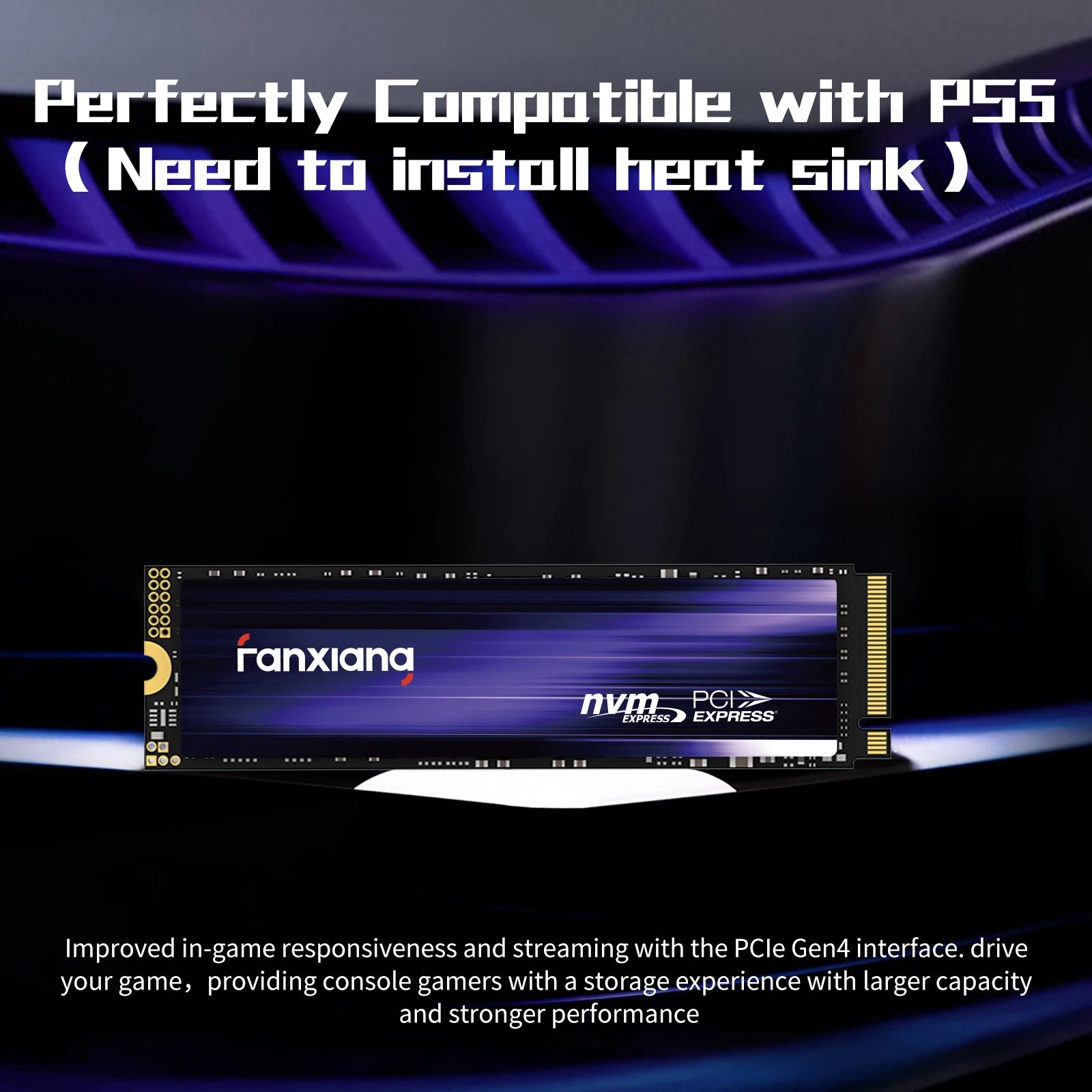 [EU/US Ship]Fanxiang S880 M.2 SSD 1TB 2TB 4TB 7300MB/s PCIe4.0x4 M.2 NVMe SSD Drive Internal Solid State Drive For PS5 Laptop PC