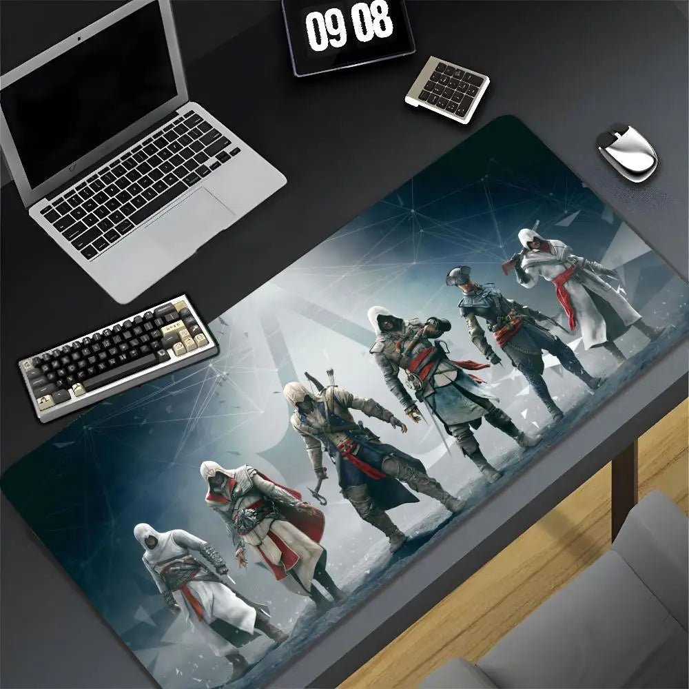 Assassin s Creed Mouse Pad Cartoon Lockedge Large Gaming Pad Computer Gamer Keyboard Mat Desk Mousepad PC Desk Pad