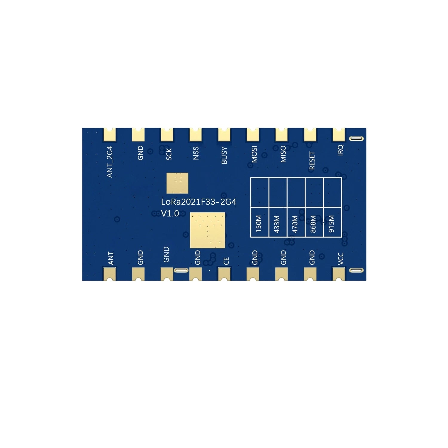 G-NiceRF | 2PCS LoRa2021F33-2G4 2W High Power LoRa Module FLRC up to 2.6Mbps, Sub-GHz Sensitivity up to -144dBm LR2021 Chipset