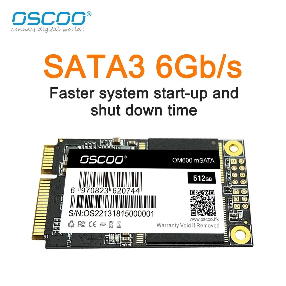 mSATA SSD 128GB 256GB 512GB 1TB SATA Internal Solid State Hard Drive 6Gbps 3D NAND SSD For Desktop Laptop