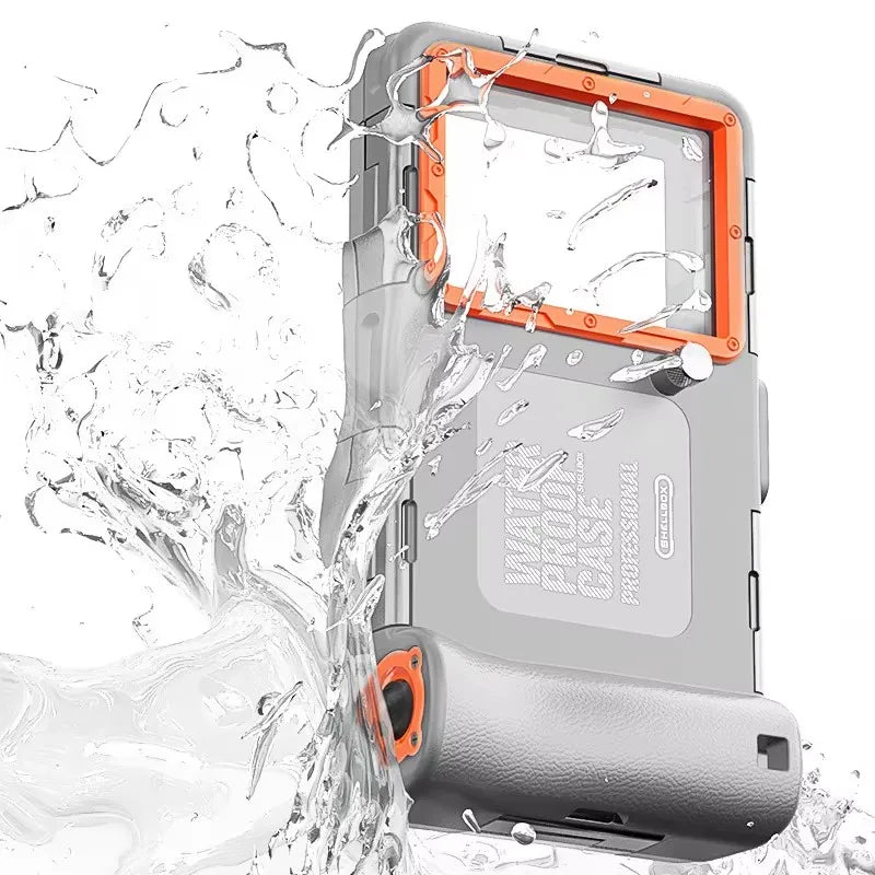 50ft/15m Professional Scuba 4.7 to 6.9 inches Case IP68 Waterproof Snorkeling Diving for iPhone 16 Galaxy S25 Huawei MOTO Cover