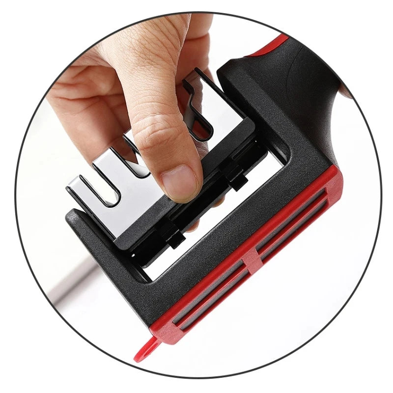 3 Segment Kitchen Knife Sharpener Multifunctional Hand Held Sharpening Tool Household Three-purpose Whetstone for Kitchen Knives