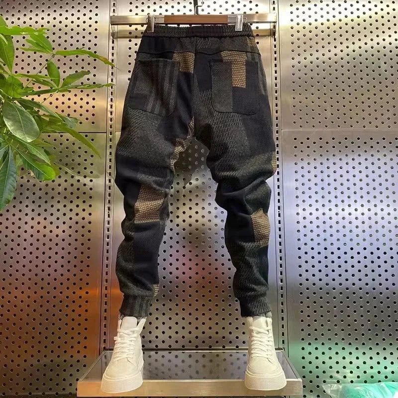 winter Summer 6Pocket Printed Baggy Long Pants Men Sportswear Hip Hop Oversize Streetwear Fashion Daily Jogging Sweatpants Male