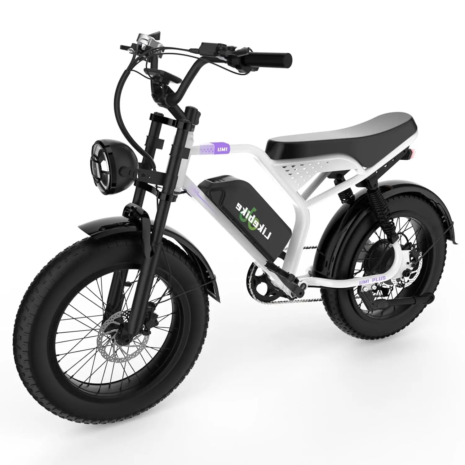 Electric Bike for Adults 1500W/2000W/3000W Peak,32/36/47MPH 20" Fat Tire Ebike, 48V 20AH/23AH/33Ah Removable Battery, Custom