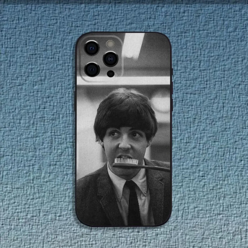 Singer P-Pau-M-McCartney Phone Case For iPhone 16,15,14,13,12,11,Pro,X,XS,Max,XR,Plus,Mini Soft Black Cover