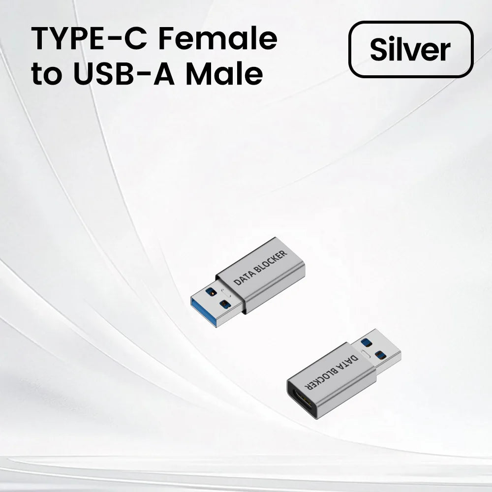 USB Data Blocker Anti Hacking Charge-Only Convenient Data Sync Blockers USB Defenders For Travel Charging Anti Privacy Leak