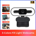 Webcam 2K mini camera web camera with microphone web camara for pc 1080p webcam mini pc camera focus usb cameras for computer