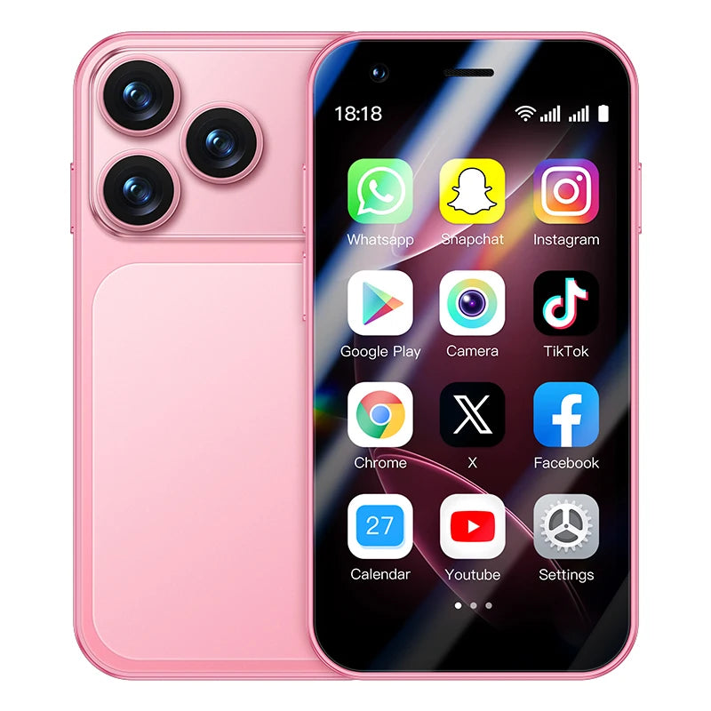 ONEMYTH A17 Mini Android8.1 Smart Phone 3.0 Inches 2GB RAM 16GB ROM Dual SIM Standby Play Store 3G Little Phone