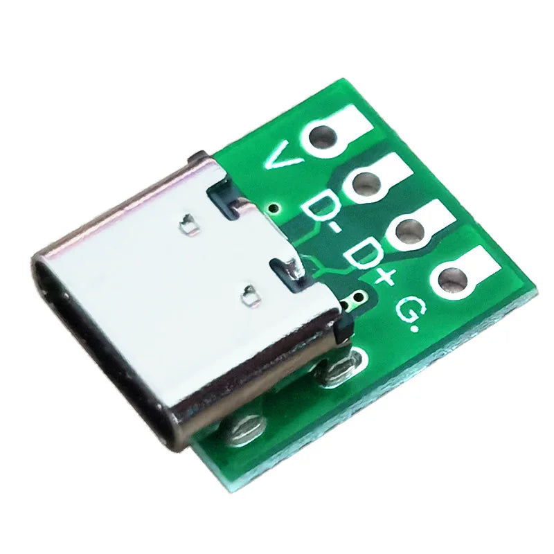 1/5/10Pcs USB 3.1 Type C Connector 16 Pin Test PCB Board Adapter 16P Connector Socket For Data Line Wire Cable Transfer
