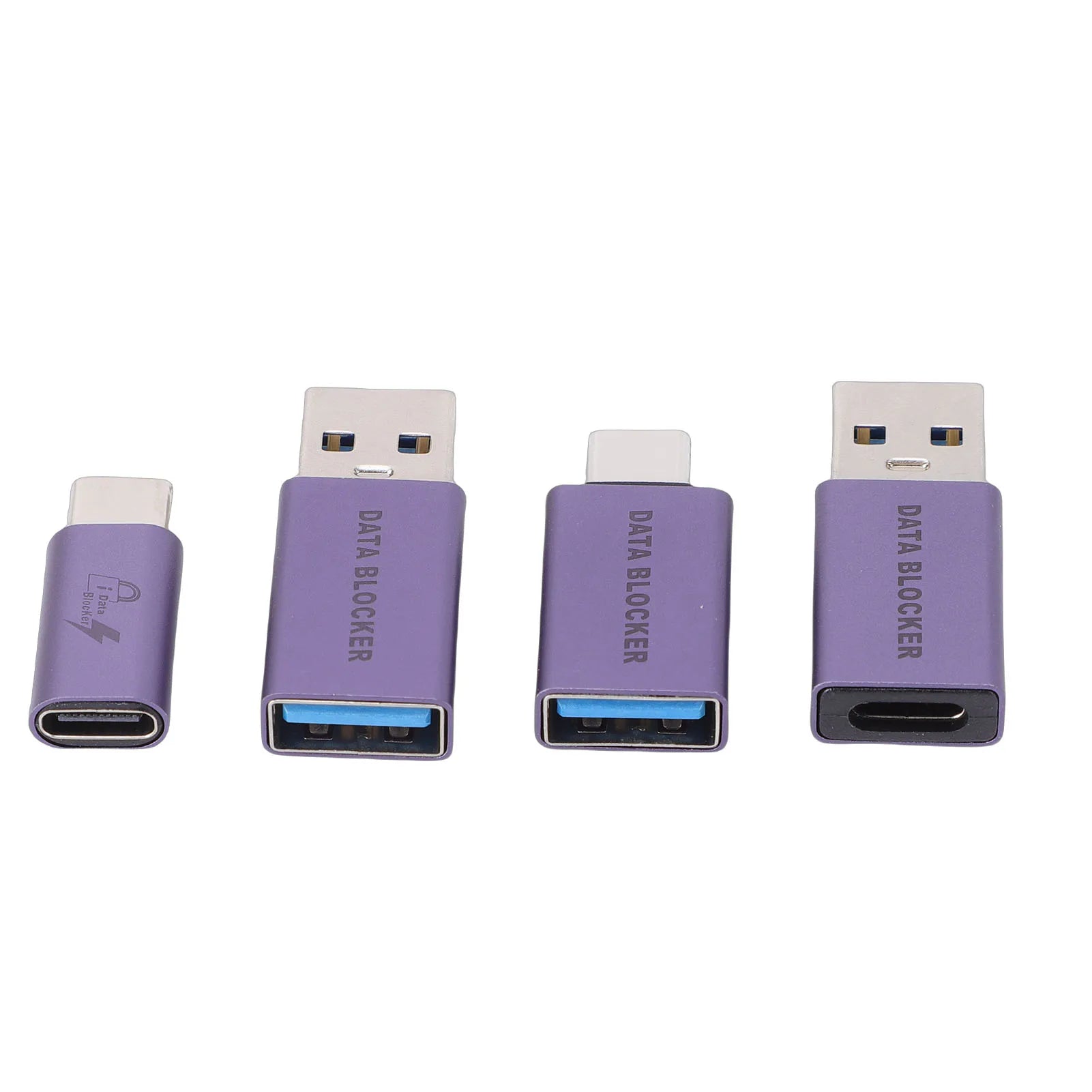 4 Pcs Data Blocker for Any USB Mobile Phone Quick Charging for Any USB Mobile Phone Quick Charging Data Blocking USB C Adapter
