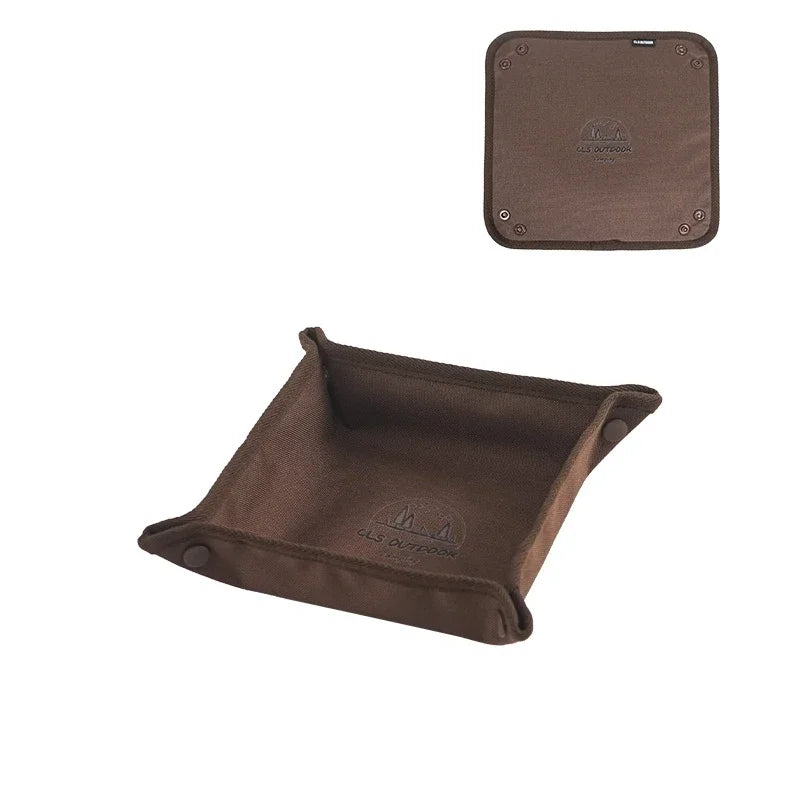 1pc Portable Camping Organizer Tray - Compact Home and Travel Storage Box for Clutter-Free Camping