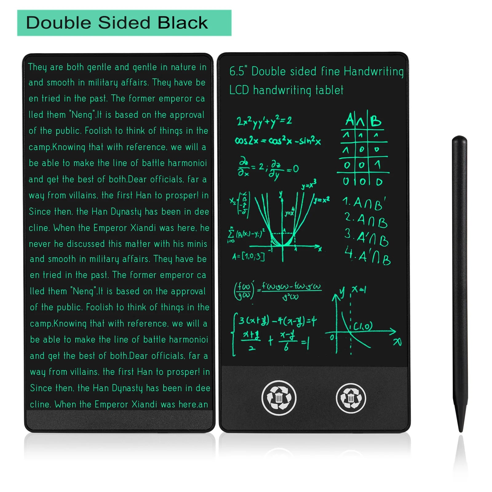 6.5-inch Full Screen Superfine Handwriting LCD Writing Tablet Meeting Content Magnetic Sketch Pad Liquid Crystal Drawings Board