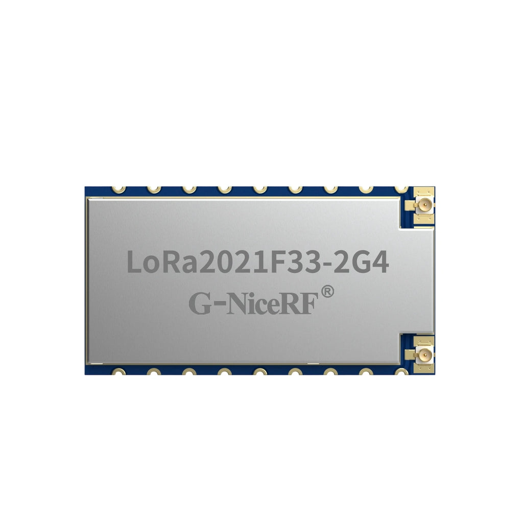 G-NiceRF | 2PCS LoRa2021F33-2G4 2W High Power LoRa Module FLRC up to 2.6Mbps, Sub-GHz Sensitivity up to -144dBm LR2021 Chipset