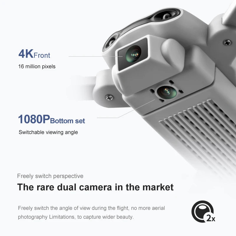 4DRC V9 Mini Drone with 4K 1080P HD Camera WiFi FPV RC Drones Air Pressure Altitude Hold Foldable Quadcopter Dron Gift Toys Gray