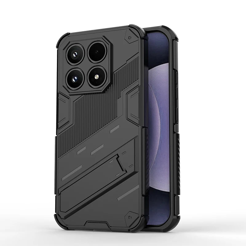 Punk bracket Phone Case For Xiaomi 17 Case Anti-fall For Xiaomi 17 5G China Protector чехол Back Cover For Xiaomi 17 5G China