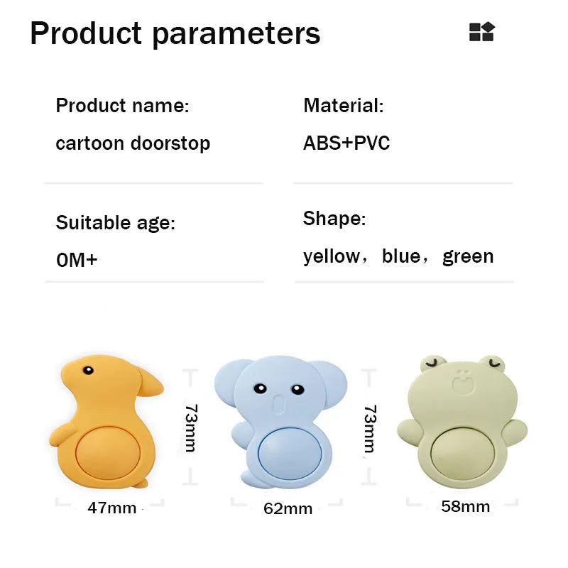 Cartoon Anti-pinch Door Blocker Doorstop Protect Child Safety Prevent Doors From Closing Automatically