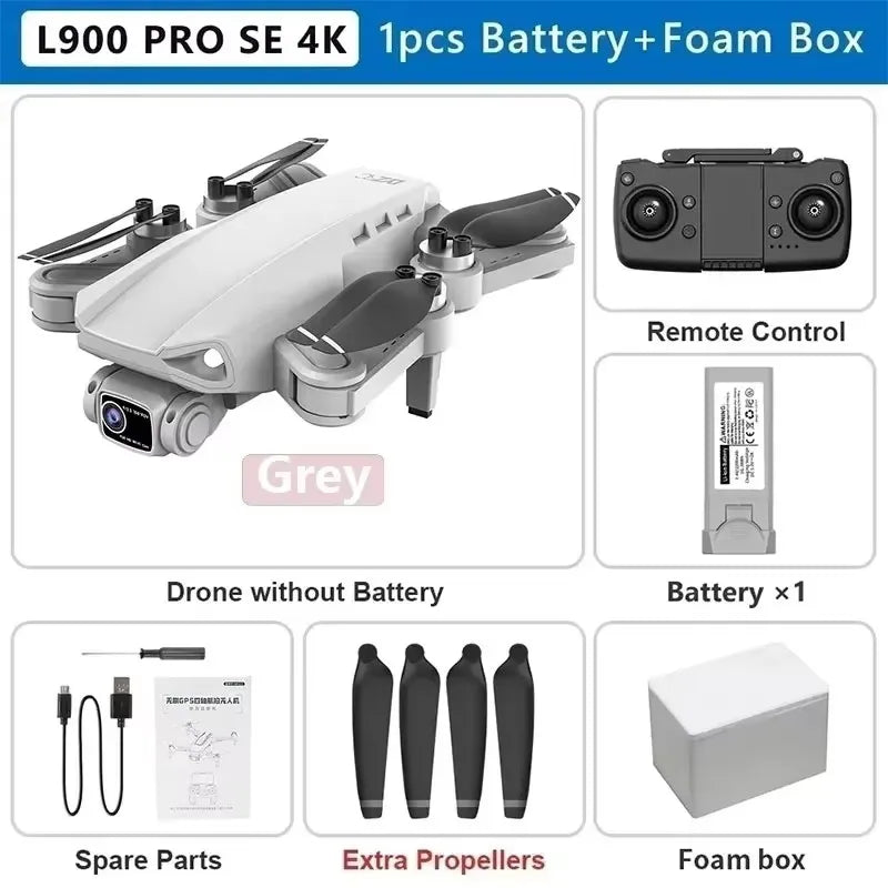 LYZRC L900 Pro SE MAX Drone 4K Professional Dual HD Camera GPS 5G WIFI 360° Obstacle Avoidance Brushless Motor Rc FPV Quadcopter