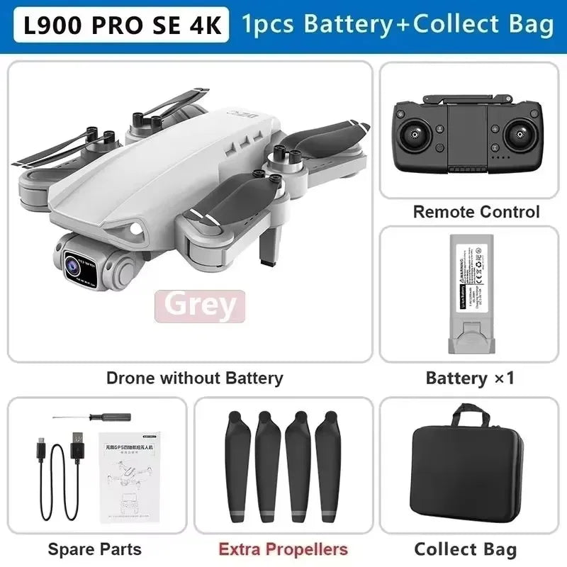 LYZRC L900 Pro SE MAX Drone 4K Professional Dual HD Camera GPS 5G WIFI 360° Obstacle Avoidance Brushless Motor Rc FPV Quadcopter