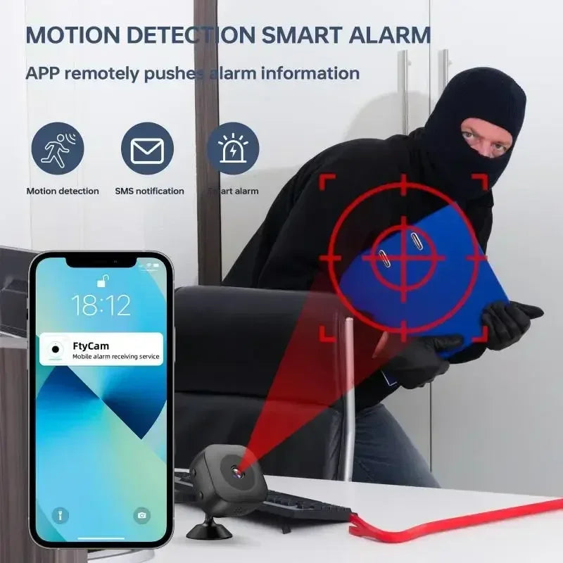Lenovo Mini Security Camera Pro 4K FullHD WiFi Surveillance With 2 Way Audio Motion Detection Infrared Night Vision Security Cam