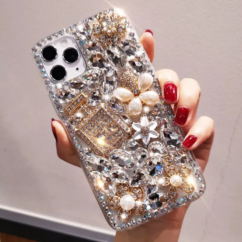 Moto G86 5G Bling Case For Motorola Moto Edge 50 60 Fushion Neo 60pro G24 G34 G75 G55 G15 G56 Cover Luxury Diamond Telefon Funda