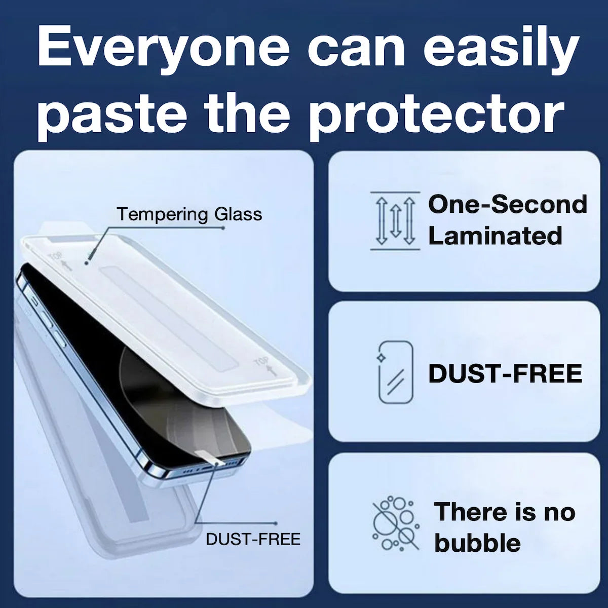 3Pcs For OnePlus 1+ 9 9T 8 8T 7 6 Screen Protector Tempered Glass Dust-Free Series Mobile Phones Anti-Scratch Clear Protection