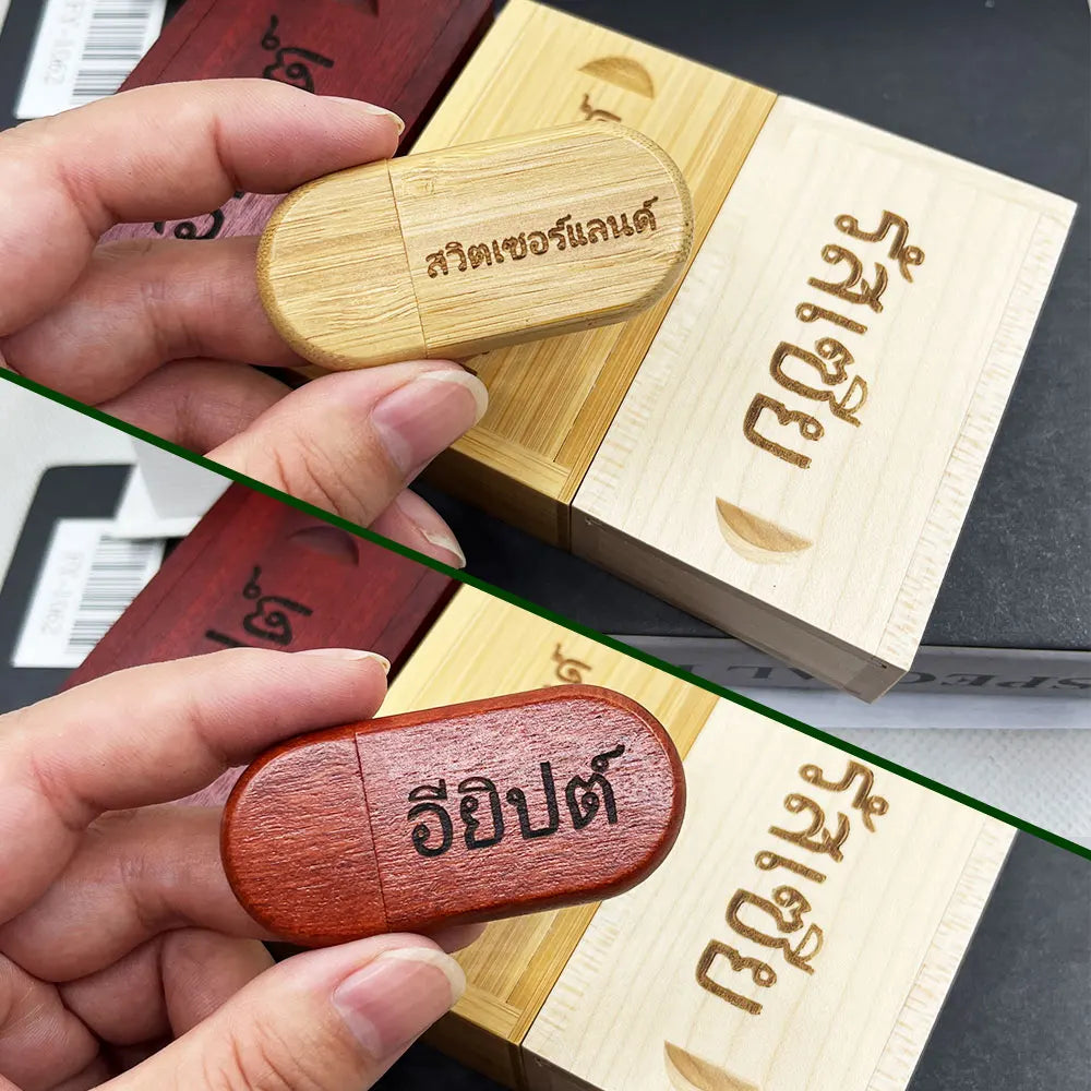 Free Logo 10PCS/LOT Wooden USB 3.0 Flash Drive 128GB High Speed Pen Drive 64GB 32GB Creative Gift Memory Stick U Disk for Laptop