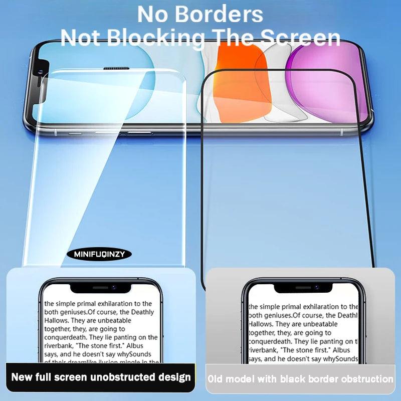 Cut Edge Anti Dust Mesh 0.5mm Privacy Tempered Glass For iPhone 17 15 16 Pro Max Screen Protector 17 Air Plus Luxury Full Cover