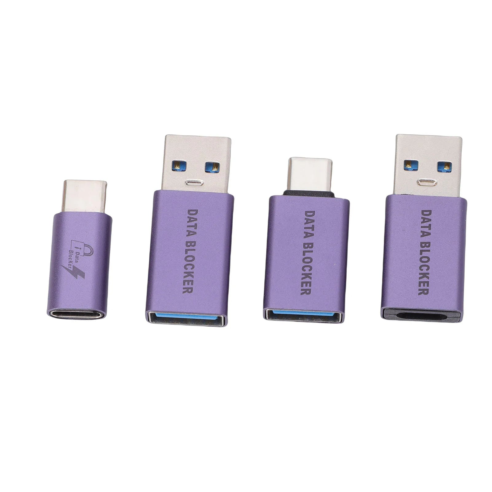 4 Pcs Data Blocker for Any USB Mobile Phone Quick Charging for Any USB Mobile Phone Quick Charging Data Blocking USB C Adapter