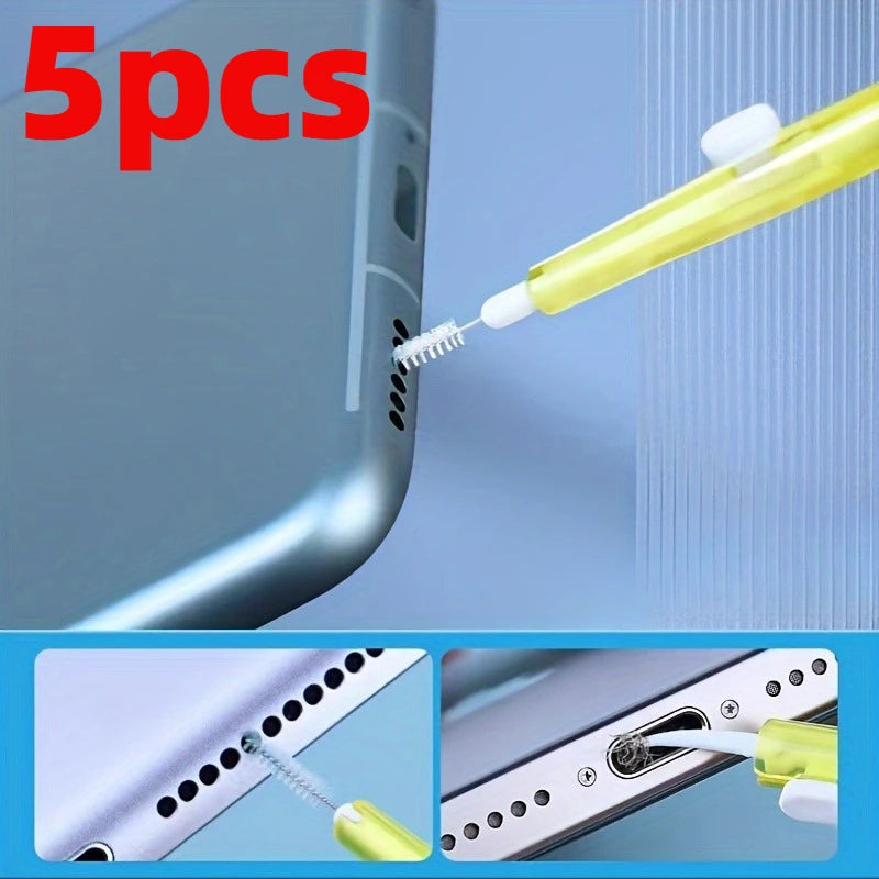 2in1 Retractable Cleaner Kit for Phone，Phone Speaker Earphone Cleaning Brush
