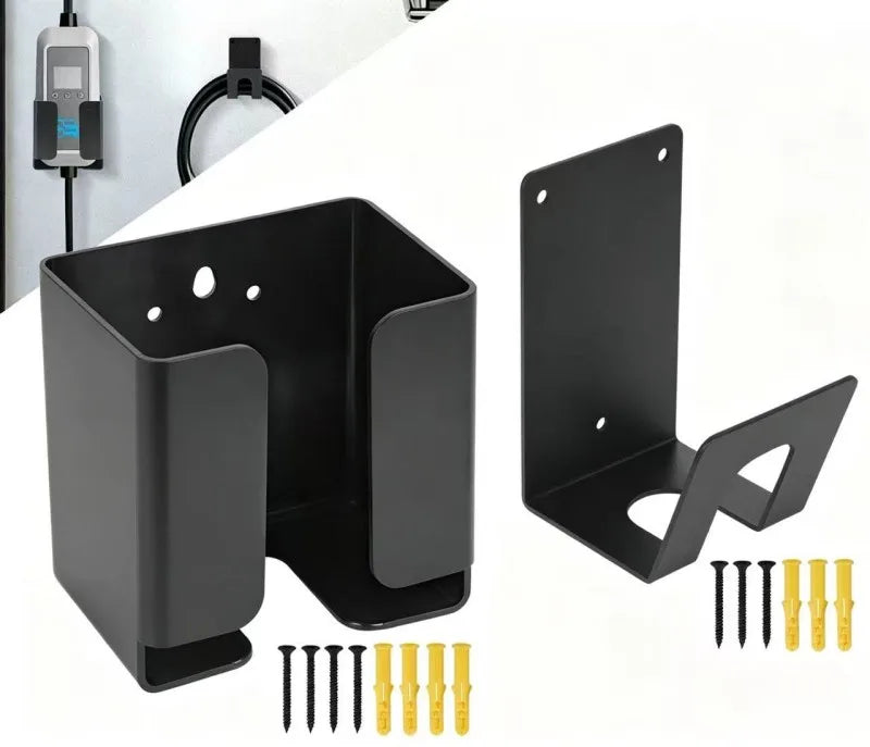 Charger Cable Holder Electric Vehicle Wallbox Charging Cables Organizer Electric Car Charger  Wall-Mounted Bracket Set